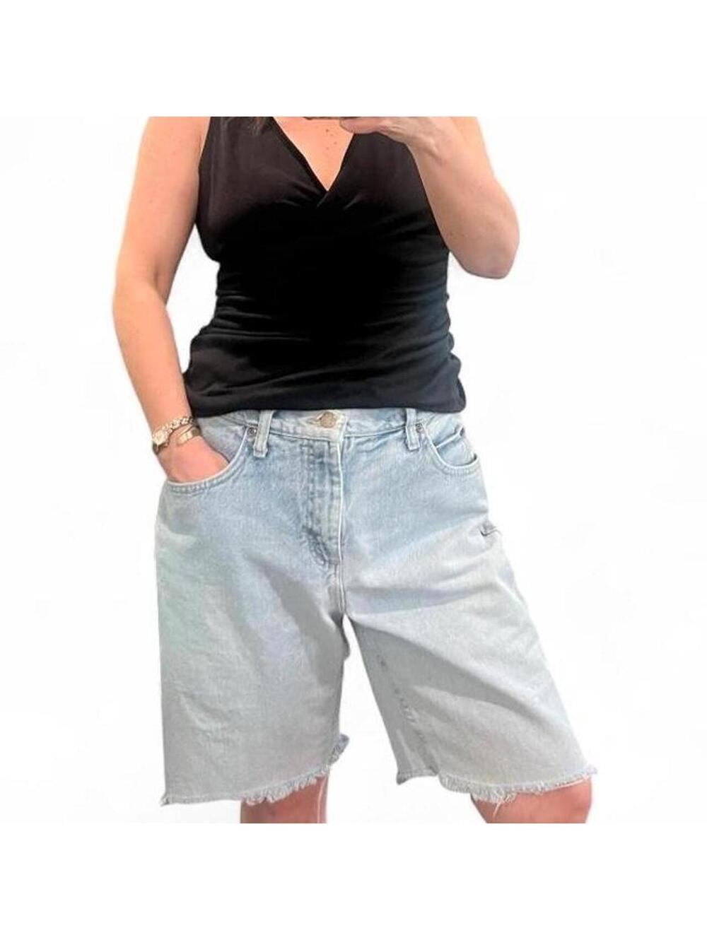 Vintage Lee Riders Light Wash Denim Jorts Baggy Relaxed Y2K Skater